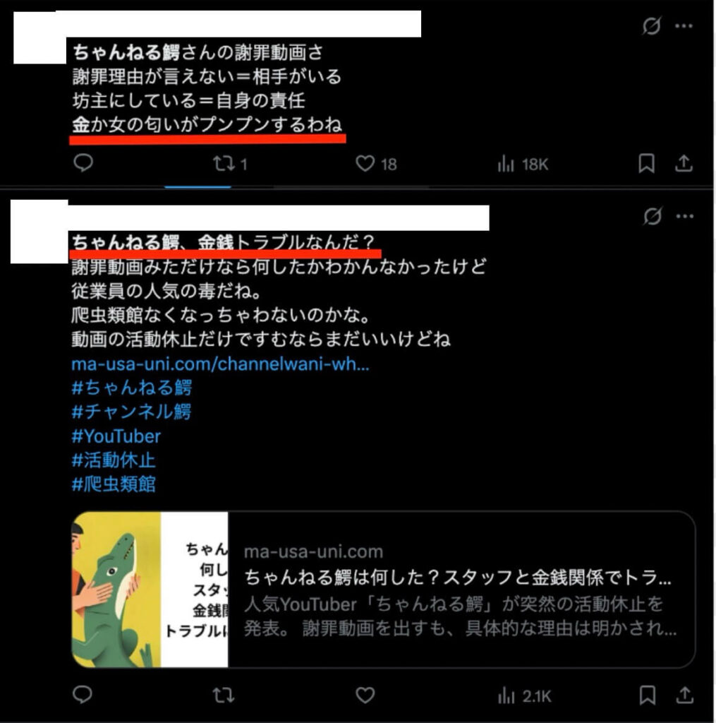 ちゃんねる鰐 何した